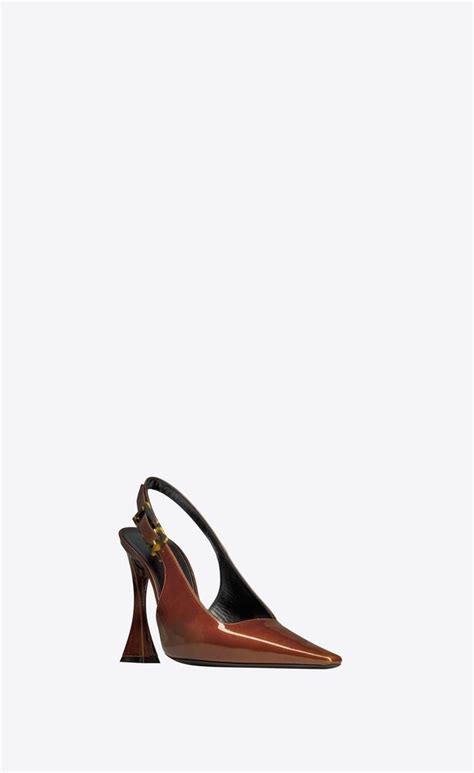 DUNE slingback pumps in patent leather 